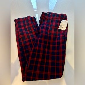 H&M plaid pants size 4 *NWT*